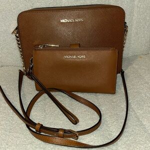 Michael Kors Brown Crossbody Bag with Wallet